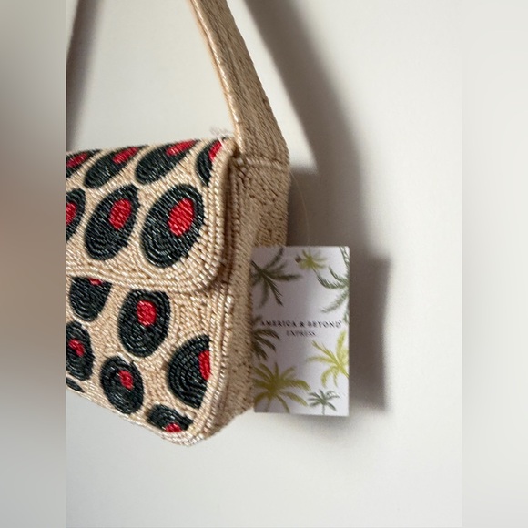 Viral beaded olive shoulder bag - Picture 2 of 4